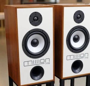 Mission M770 Bookshelf Speaker System Pair Walnut - Picture 1 of 1
