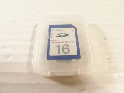 OEM GENUINE Canon 16MB SD CARD FOR EARLY DIGITAL CAMERA CAMCORDER SDC-16M - Image 1 of 3