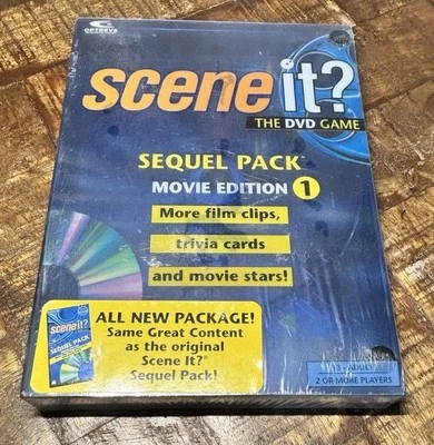 Scene It?: The DVD Trivia Game, Sequel Pack, Movie Edition 1, New Sealed - Image 1 of 4