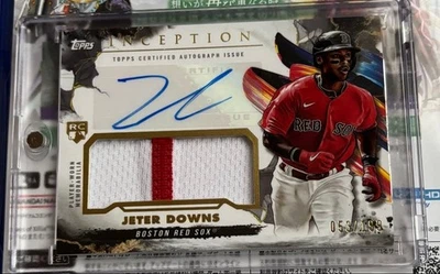 Jeter Downs Autograph Patch Card 2023 Topps Inception Limited 28/55 - Image 1 of 2