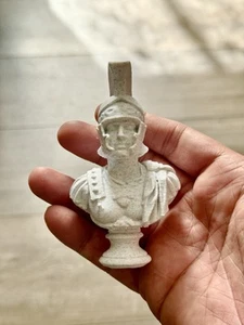Roman Centurion bust, 4 In HQ 3D Printed Sculpture (MARBLE COLOR EFFECT !) - Picture 1 of 7