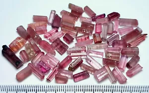 100 Carats Beautiful Pinkish Red Colors Tourmaline Crystal Types & Rough Grade - Picture 1 of 5