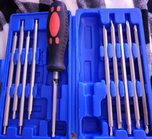 Cacciavite 20 Bit Prolunghe CR-VT Phillips, Piatto, Torx Vintage NOS - Foto 1 di 8