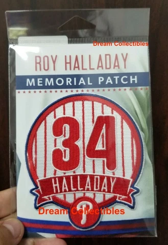 Roy Halladay Patch #34 Memorial Patch For Baseball Jersey Philadelphia Phillies Cover