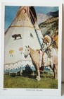 Native American Canadian Indian Chief Antique Postcard Vintage