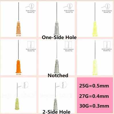 Dental Endodontic Endo Irrigation Needle Tip Disposable Root Canal Syringe Tips