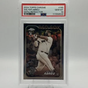 2024 Topps Chrome Sepia Refractor #165 Wilyer Abreu 🔥 Gem Mint PSA 10 🔥POP 1 - Bild 1 von 2