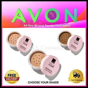 Avon Make Up + Care Mineral Loose Powder Foundation - All New Shades - Free Post - Picture 1 of 17