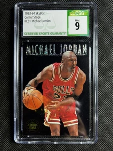 1993-94 Skybox Center Stage #CS1 Michael Jordan Chicago Bulls HOF CSG 9 MINT - Picture 1 of 2