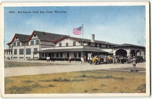 Burlington Cody Inn, Cody, Wyoming - c1920 Postcard - Picture 1 of 2