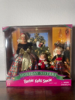 Barbie Kelly Stacie Holiday Sisters Gift Set Special Edition 1998 Vintage - Image 1 of 4