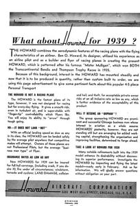 1939 Howard Aircraft Ad 1/14/2025c - Picture 1 of 1