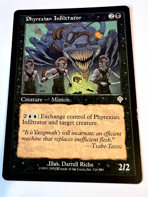 MTG Magic The Gathering Invasion Phyrexian Infiltrator Rare LP - Image 1 of 2