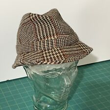 Scottish Wool Hat Fedora Cap Brown Size 7 James Pringle Vintage Scotland