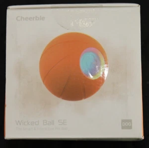 Cheerble Wicked Ball SE Smart Automatic Interactive Dog Toy Ball #C1221 Orange - Picture 1 of 7