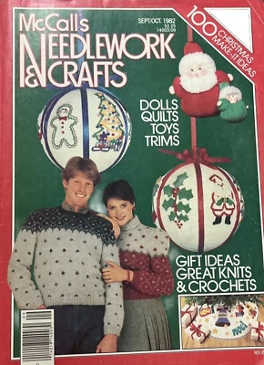 McCall's Needlework & Crafts Rare Christmas Magazine Sept Oct 1982 Vintage VGC - Image 1 of 4