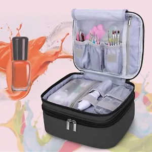 Nail Polish Carrying Case Holds 30 Bottles 15ml 0.5 Fl.oz Doublelayer Organize - Picture 1 of 6