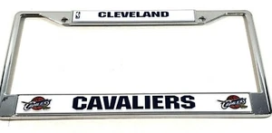 Marco de placa base de metal cromo de los Cleveland Cavaliers cueva imprescindible necesario - Imagen 1 de 3