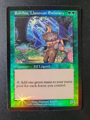 MTG Urza’s Destiny Foil - 1 x Rofellos, Llanowar Emissary (NM) - Image 1 of 4