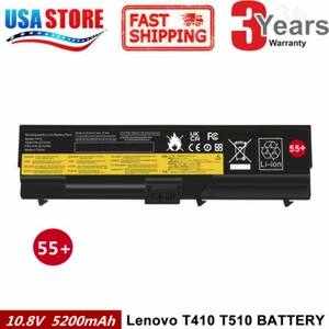 Battery for Lenovo Thinkpad T410 T510 T520 SL410 SL510 42T4235 - Picture 1 of 12
