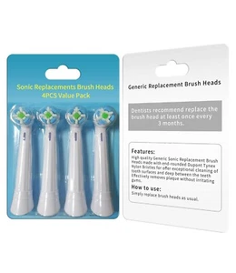 NEW 4 pack White Replacement Tooth Brush Heads Compatible with Oral-B iO series - Picture 1 of 4