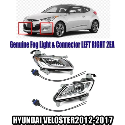 Luz antiniebla genuina y conector izquierda derecha 2ea 1 juego para Hyundai Veloster 2012-17 Foto 1 de 4