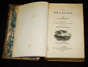 ANTIKES BUCH Die Jahreszeiten J. Thomson Erstausgabe Bewick 1805 L. Waldron Bibliothek - Bild 1 von 11
