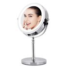 LED Makeup Mirror with Lighted 10x Magnifying Dual Sided Desktop Vanity Mirrors