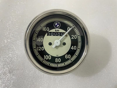 Réplica Speedo 0-160 KMH cara blanca carcasa metálica apta para BMW R25 R26 y R50 R51 Foto 1 de 4