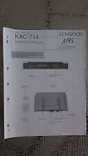kenwood kac-714 service manual original repair book mono car amp amplifier