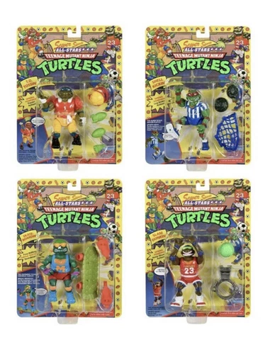 Teenage Mutant Ninja Turtles TMNT Classic SEWER SPORTS 4 PACK Playmates 2021 New Cover