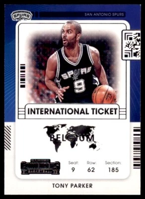 2021-22 Panini Contenders International Ticket Tony Parker Spurs #2 1009 - Image 1 of 2
