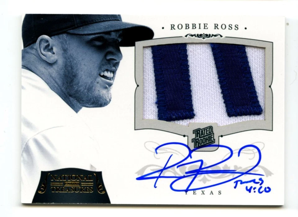 2012 Robbie Ross National Treasure RPA Auto Patch /25 RC Prime Tigers Rookie NT  - Image 1 of 1