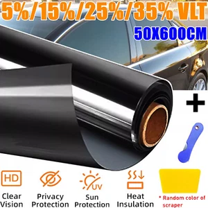 Uncut Roll Window Tint Film 5% 15% 25% 35% VLT 20" x 20ft Car Home Office Glass - Picture 1 of 17