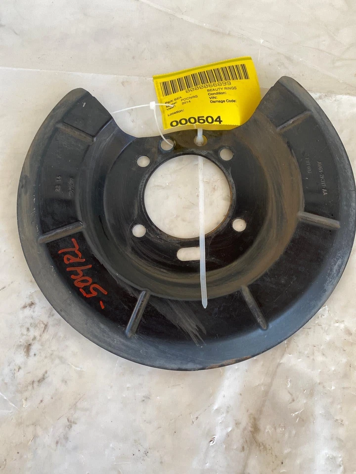 Ford Focus 2014 2,0 L 4 cilindros respaldo trasero placa de freno lado izquierdo del conductor LH OEM Foto 1 de 4