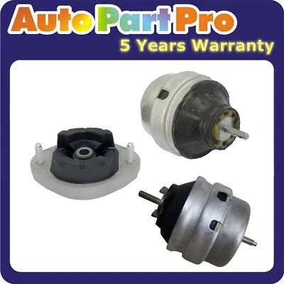Juego de 3 piezas de montaje de motor y transmisión manual para Audi A4 Quattro 1.8L L4 AWD 02-05 Foto 1 de 4