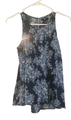 Gap S 码花卉无袖全切背心 HiLo — 第 1/4 张图片