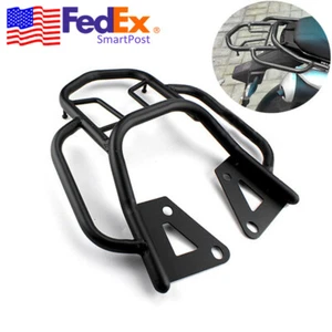 Motorcycle Rear Seat Mounting Bracket Tail Luggage Rack Hand Rail Frame Black 1X - Picture 1 of 10