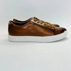 Alfani Grayson Sneaker Size 8.5M Tan Mens Leather Low-Top Lace-Up Casual Shoe - Bild 1 von 12