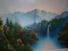  Large oil painting on Canvas 24x36" *Landscape *Gazebo & Hand painting #HHP-44