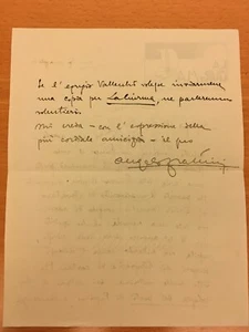 Lettera autografa di Angelo Frattini - Picture 1 of 1