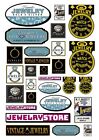 1:87 HO scale model jewelry store watch repair shop signs