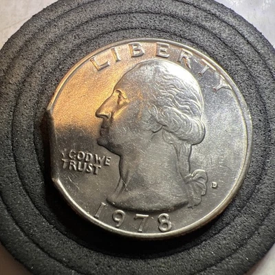 1978 D Washington Quarter Near Mint Cond. Clip with Lettering Distortion - Image 1 of 4