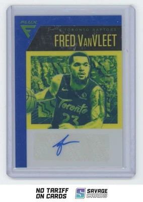 2019-20 Panini Chronicles Flux Blue Auto Fred VanVleet /25 #FA-FVV Toronto - Image 1 of 3