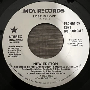 New Edition Lost In Love 45 RPM Promotional Copy USA MCA 52553 - Picture 1 of 3
