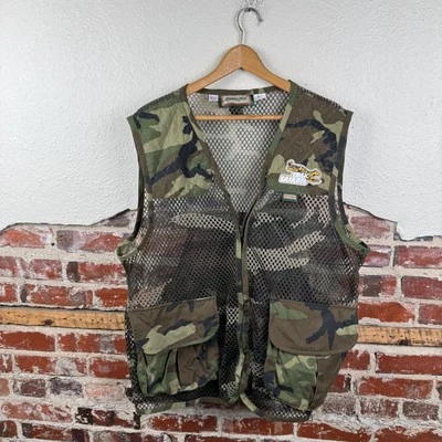 Vintage Remington Trek Safaris Camo Mesh Hunting Vest XL Made USA Outdoor Gear - Image 1 of 4