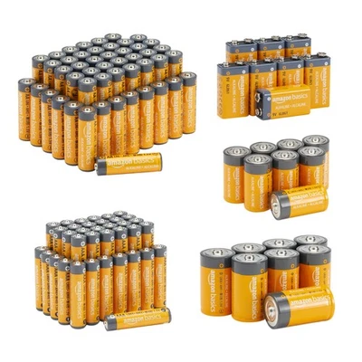 108-Pack Alkaline Battery Super Value Pack - 48 AA + 36 AAA + 8 C - Image 1 of 4
