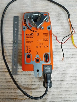 Actuador amortiguador de retorno de resorte modulador Belimo AFB24-SR 24 V 180 pulgadas lb Foto 1 de 2