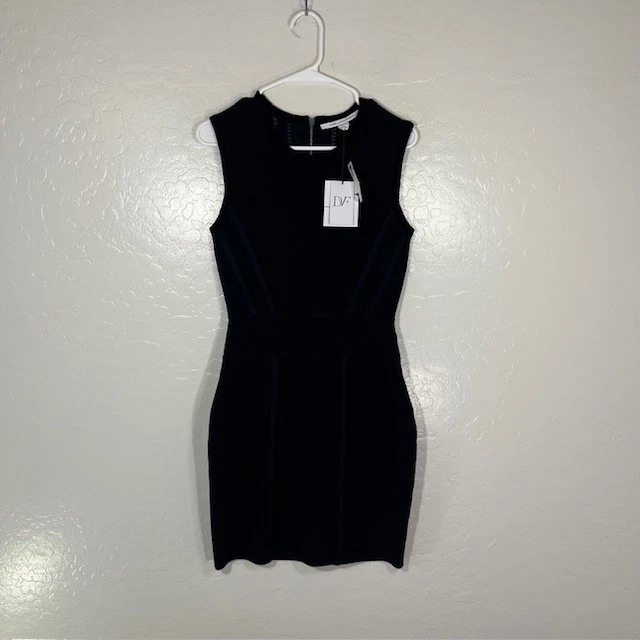 Diane von Furstenberg Dress Womens Medium Sleeveless Wool Fitted New With Tags - Image 1 of 4