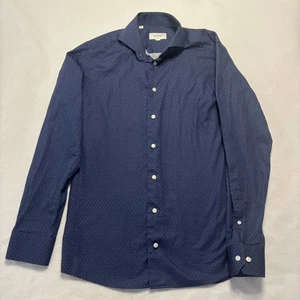 Eton Oberhemd Herren Blau Medium 15,5 39 Slim Knopfleiste Langarm - Bild 1 von 8